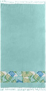 Πετσέτα Θαλάσσης 90×170 Guy Laroche Pestemal 22 Aqua - Image 2