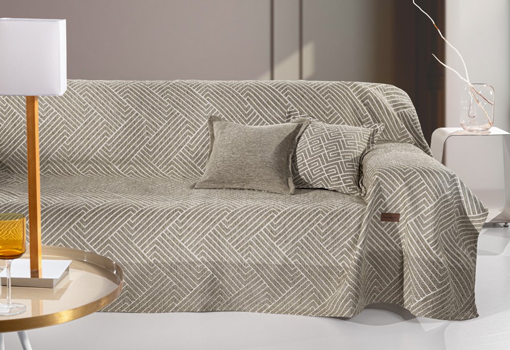 1133030124057 Ριχτάρι Πολυθρόνας 180×150 Guy Laroche Goya Taupe - Image 1