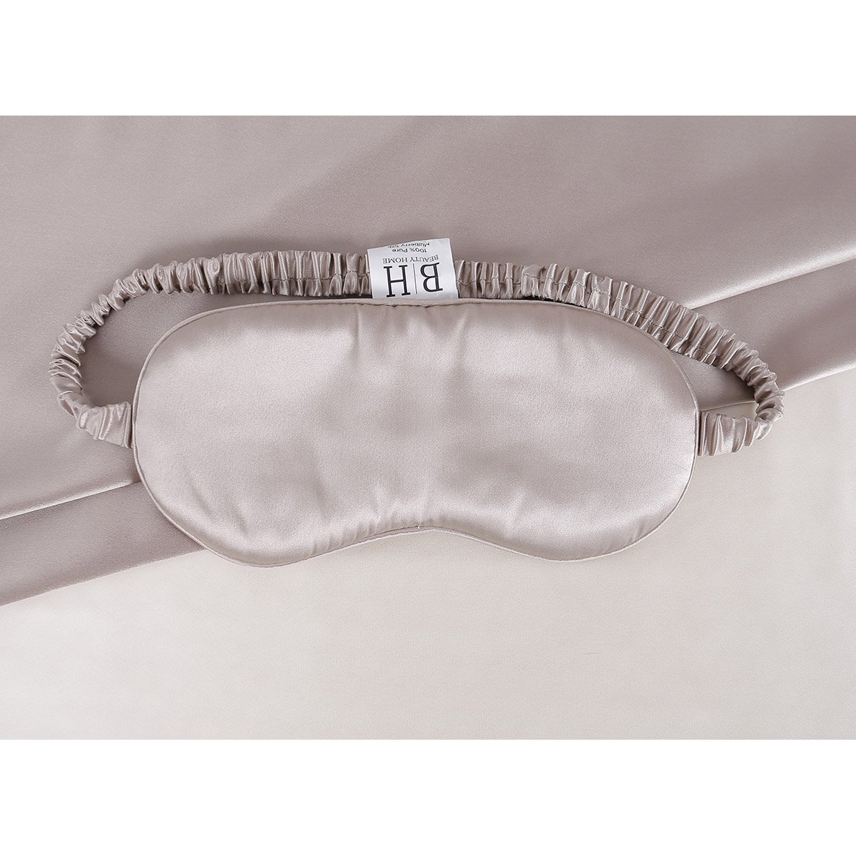 12168_Beige Μεταξωτή μάσκα ύπνου σε κουτί δώρου Art 12168 Μπεζ Beauty Home - Image 1