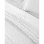 Σετ κουβερλί υπέρδιπλο Emelia Art 12505 230x250 Λευκό   Beauty Home - Image 3