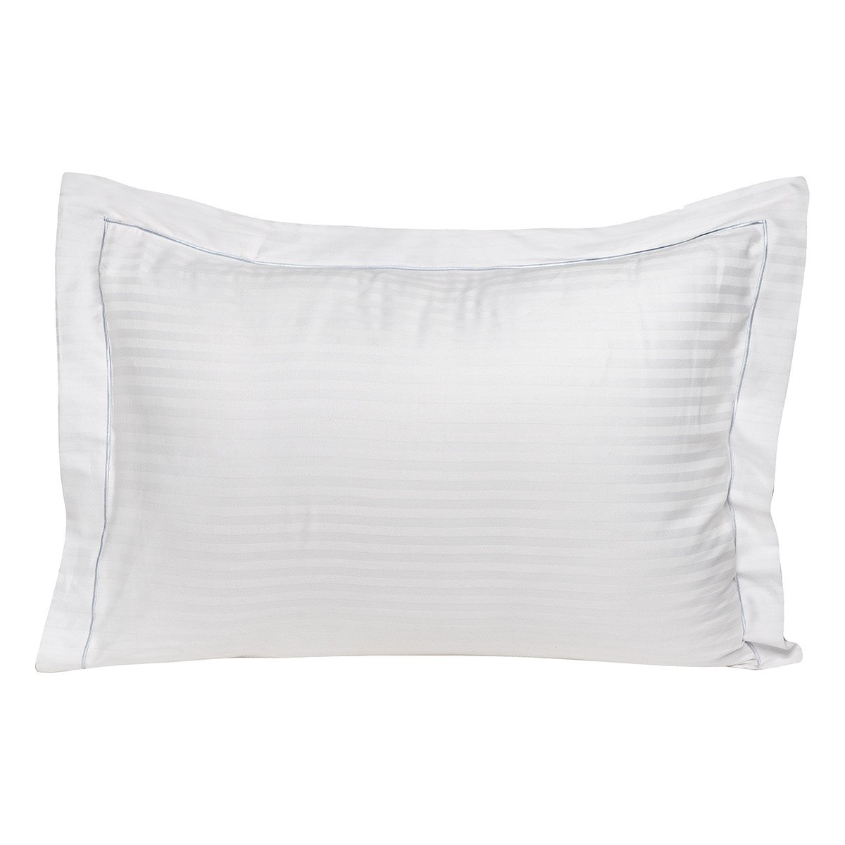 1381_oxford_plake Ζεύγος μαξιλαροθήκες πλακέ Oxford Dobby Cotton Rich Blend Art 1381 53x73+5 Λευκό Beauty Home - Image 1