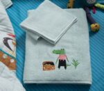 Σετ Πετσέτες Παιδικές 2 Τεμαχίων Nef Nef Party On Island Aqua