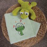 Σετ Πετσέτες Παιδικές 2 Τεμαχίων Nef Nef Pop Dinos Green
