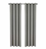 Κουρτίνα Full Blackout σκίασης με 8 κρίκους Total Art 8446 140x270 Γκρι   Beauty Home - Image 2