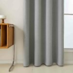 Κουρτίνα Full Blackout σκίασης με 8 κρίκους Total Art 8446 140x270 Γκρι   Beauty Home - Image 4