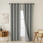 Κουρτίνα Full Blackout σκίασης με 8 κρίκους Total Art 8446 140x270 Γκρι   Beauty Home - Image 8