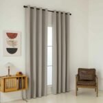 Κουρτίνα Full Blackout σκίασης με 8 κρίκους Total Art 8446 140x270 Άμμου   Beauty Home - Image 3