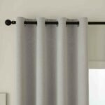 Κουρτίνα Full Blackout σκίασης με 8 κρίκους Total Art 8446 140x270 Ασημί   Beauty Home - Image 5