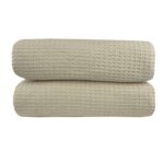 Κουβέρτα Πικέ Υπέρδιπλη Waffle 230χ245 Beige Astron Italy