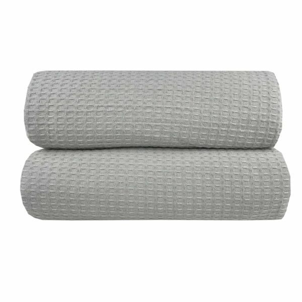 Κουβέρτα Πικέ Υπερ/πλη Waffle 230χ245 Light Grey Astron Italy