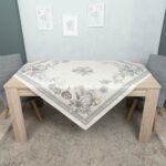 Χριστουγεννιάτικο Τραπεζοκαρέ 140X140 Cotone Silver