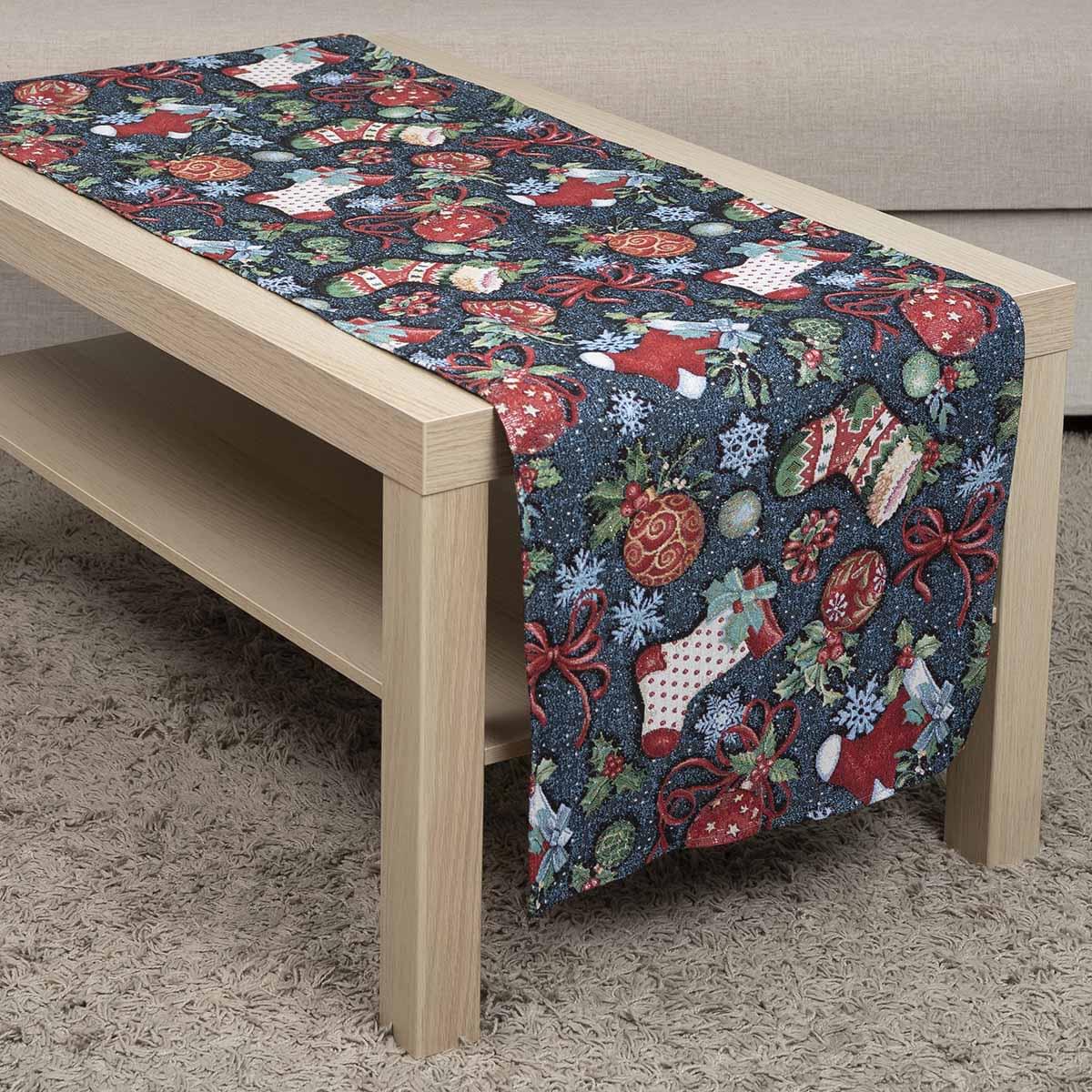 FIJ3256 Xριστουγεννιάτικη Τραβέρσα 44X185 Cotone Natale - Image 1