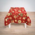 Χριστουγεννιάτικο Καρέ 90X90 Cotone Noel Κόκκινο