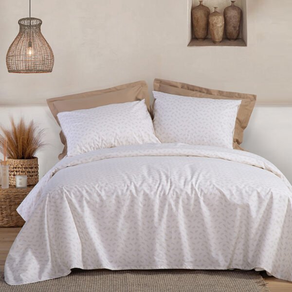 Σετ Σεντόνια King Size 280×270 Nef Nef Amaranda Beige