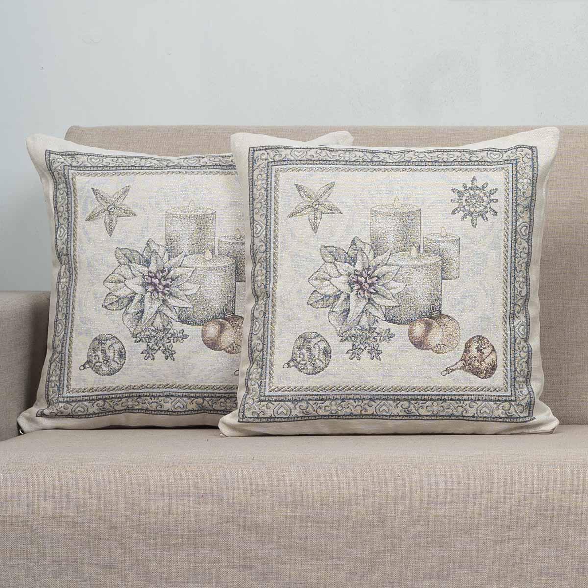 Μαξιλάρι-Silver-a Χριστουγεννιάτικη Μαξιλαροθήκη 45Χ45 Cotone | Silver a - Image 1