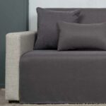 Ριχτάρι τετραθέσιου (180X340) Cotone Cozy Γκρι σκούρο