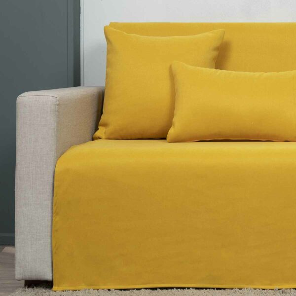 Ριχτάρι τριθέσιου (180X300) Cotone Cozy Κίτρινο