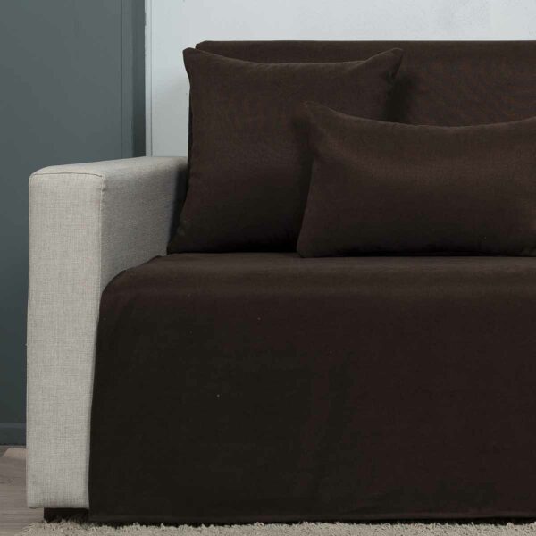 Ριχτάρι τετραθέσιου (180X340) Cotone Cozy Καφέ