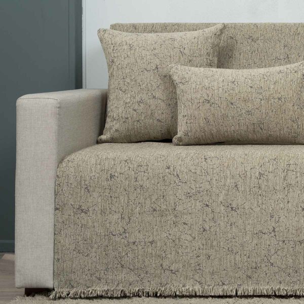 Ριχτάρι τετραθέσιου (175X340) Cotone Iris Γκρι Μπεζ