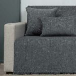 Ριχτάρι τριθέσιου (175X300) Cotone Iris Γκρι πετρόλ