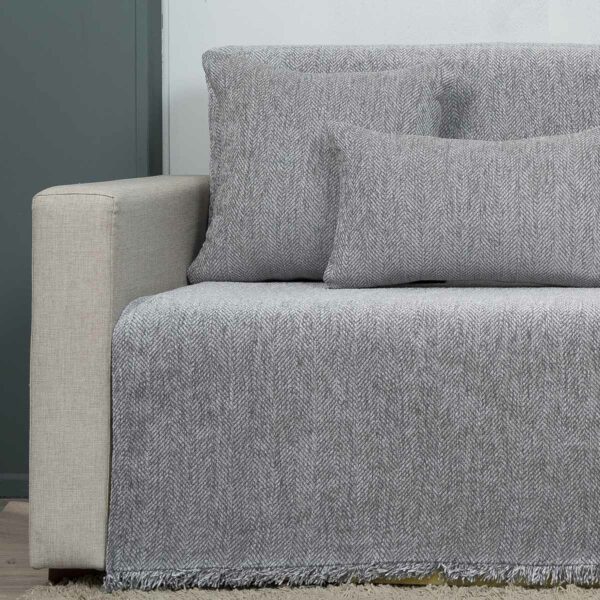 Ριχτάρι πολυθρόνας (175X170) Cotone Vivian Γκρι