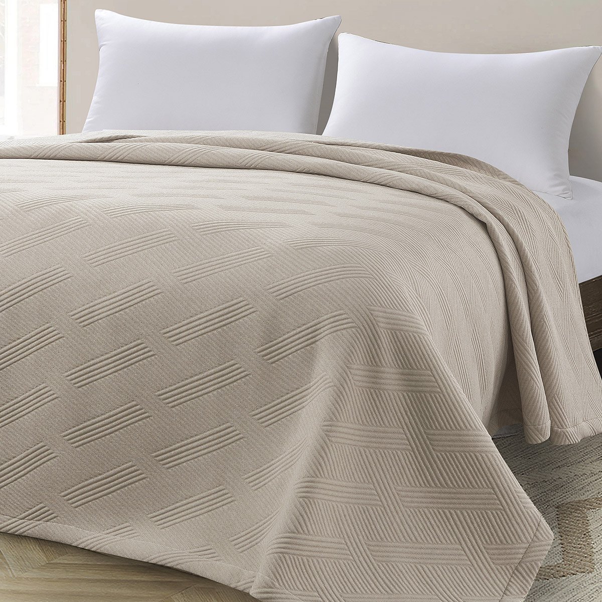 11175_sand Κουβέρτα King Size Point ζακάρ Art 11175 260x270 Άμμου Beauty Home - Image 1