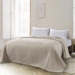 Κουβέρτα υπέρδιπλη Point ζακάρ Art 11175 230x270 Άμμου   Beauty Home - Image 2