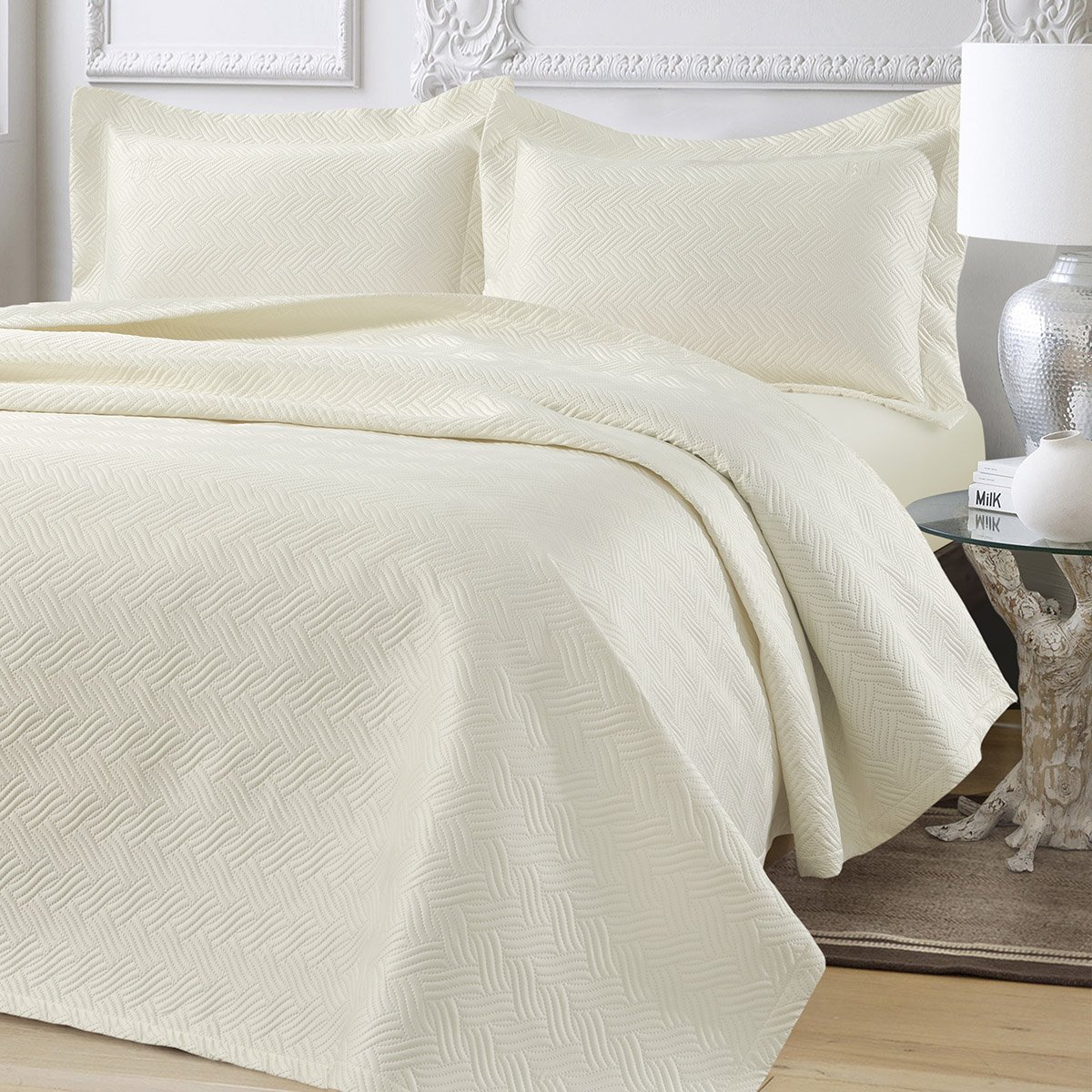 12314 Σετ κουβερλί υπέρδιπλο Pixie Art 12314 230x250 Εκρού Beauty Home - Image 1