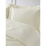 Σετ κουβερλί υπέρδιπλο Titania Art 12318 230x250 Εκρού   Beauty Home - Image 2