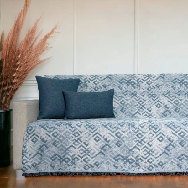 Ριχτάρι Τετραθέσιου 170x340 Cotone | Mola Μπλε πετρόλ