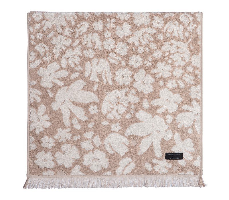 5205495576442 Πετσέτα Μπάνιου 70×140 Nef Nef Elements Flozeria Beige - Image 1