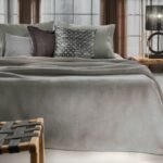 Κουβέρτα Βελουτέ Υπέρδιπλη 220x240 Guy Laroche Smooth Taupe