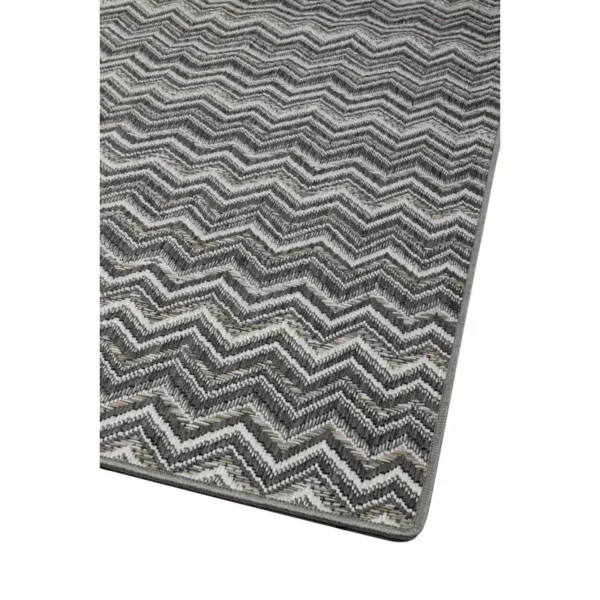 Ψάθινο χαλί Breeze 191/98 Μπεζ σκούρο-γκρι Zik Zak - 1,70x2,40 Colore Colori