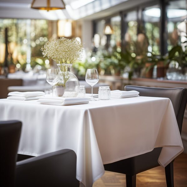 Τραπεζομάντηλο επαγγελματικό Stain 150x150 Λευκό   Beauty Home