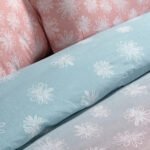 Σετ σεντόνια υπέρδιπλα με λάστιχο Bali Art 12082 165x200+30 Σομόν,Σιελ   Beauty Home - Image 2