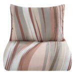 Σετ σεντόνια υπέρδιπλα με λάστιχο Lily Art 12086 165x200+30 Μπεζ,Κεραμιδί   Beauty Home - Image 3