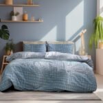 Σετ σεντόνια υπέρδιπλα Aride Art 12096 230x260 Πετρόλ  Beauty Home