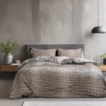 Σετ σεντόνια υπέρδιπλα με λάστιχο Felicite Art 12097 165x200+30 Μπεζ,Μόκα   Beauty Home