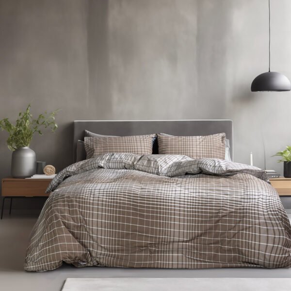 Σετ σεντόνια υπέρδιπλα με λάστιχο Felicite Art 12097 165x200+30 Μπεζ,Μόκα   Beauty Home