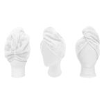 Πετσέτα μαλλιών Turban Art 3407 Λευκό   Beauty Home - Image 3