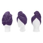 Πετσέτα μαλλιών Turban Art 3408 Μωβ   Beauty Home - Image 3