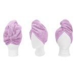 Πετσέτα μαλλιών Turban Art 3409 Λιλά   Beauty Home - Image 3
