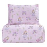 Σετ σεντόνια μονά Dreamy Art 6232 170x260 Ροζ   Beauty Home - Image 3