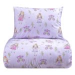 Σετ σεντόνια μονά με λάστιχο Mirabelle Art 6233 105x200+30 Λιλά   Beauty Home - Image 3