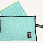 Σετ Πετσέτα Θαλάσσης & Νεσεσέρ 90×180 Motivo 02 Feel And Touch Microfiber