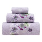 Σετ πετσέτες Art 3390 Σετ 3τμχ Λιλά   Beauty Home
