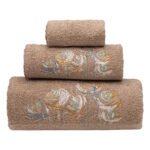 Σετ πετσέτες Art 3391 Σετ 3τμχ Μόκα   Beauty Home