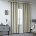 Κουρτίνα Blackout σκίασης με 8 κρίκους Art 8400  140x270 Μπεζ   Beauty Home - Image 2