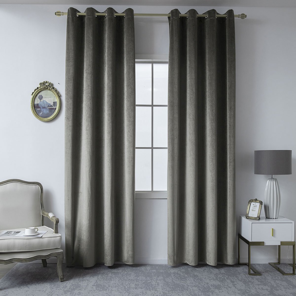 8399_vizon_1 Κουρτίνα βελούδο σκίασης με 8 μεταλλικούς κρίκους Art 8399 140x270 Βιζόν Beauty Home - Image 1