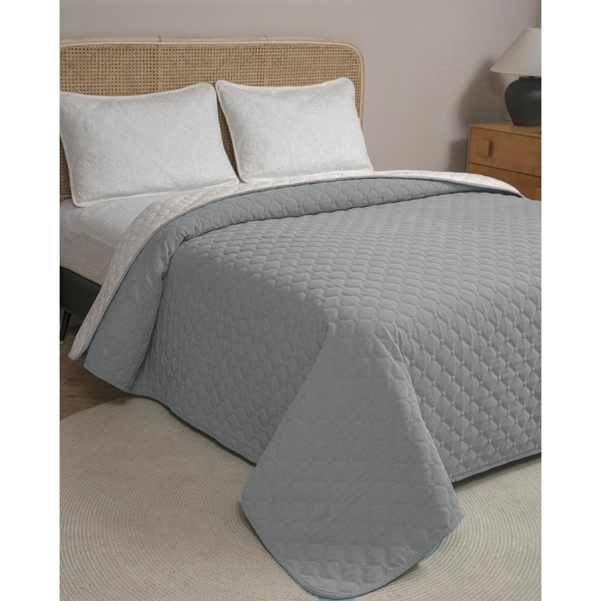 MISTRAL-SILVER-2-1200x1200 ΚΟΥΒΕΡΛΙ CHENILLE ΥΠΕΡΔΙΠΛΟ 220Χ240 ADAM HOME MISTRAL SILVER - Image 1